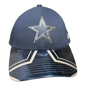NFL New Era Dallas CowboysDark Blue Cap with Metallic Blue Bill